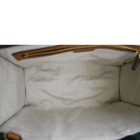 Gucci GG Interlocking Canvas Web Tote Bag Tri Color Green 727728 - Picture 10 of 12